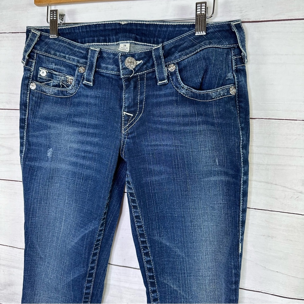 True Religion Women's Dark Wash Skinny Size 28 - Picture 3 of 10